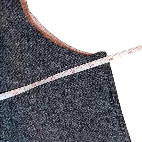 Benedetta B. gray sweater sleeveless cardigan size S - Picture 8 of 9